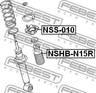 Febest NSHB-N15R - Пильовик амортизатора autocars.com.ua