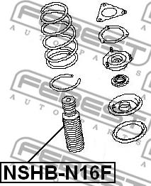 Febest NSHB-N16F - Відбійник, буфер амортизатора autocars.com.ua