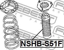 Febest NSHB-S51F - Пылезащитный комплект, амортизатор avtokuzovplus.com.ua