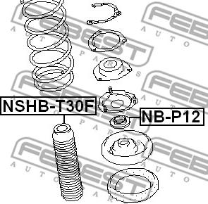 Febest NSHB-T30F - Пильник амортизатора, захисний ковпак autocars.com.ua