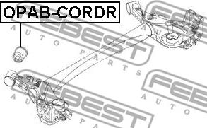 Febest OPAB-CORDR - Сайлентблок підвіски autocars.com.ua