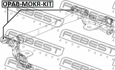 Febest OPAB-MOKR-KIT - Сайлентблок підвіски autocars.com.ua