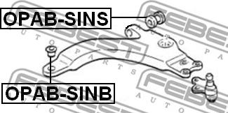 Febest OPAB-SINS - Сайлентблок, рычаг подвески колеса avtokuzovplus.com.ua