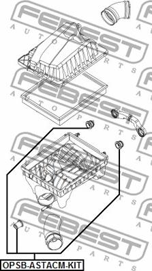 Febest OPSB-ASTACM-KIT - Кронштейн, корпус воздушного фильтра autodnr.net