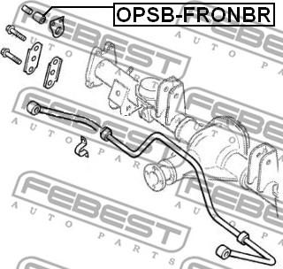 Febest OPSB-FRONBR - Втулка, стабілізатор autocars.com.ua