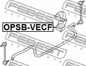 Febest OPSB-VECF - Втулка, стабилизатор avtokuzovplus.com.ua