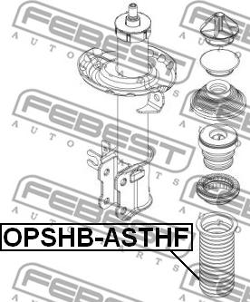 Febest OPSHB-ASTHF - Пыльник амортизатора, защитный колпак avtokuzovplus.com.ua