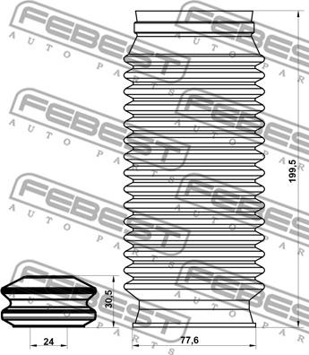 Febest OPSHB-INSF-KIT - Пилозахисний комплект, амортизатор autocars.com.ua