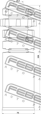 Febest OPSHB-VIVBF-KIT - Відбійник, буфер амортизатора autocars.com.ua