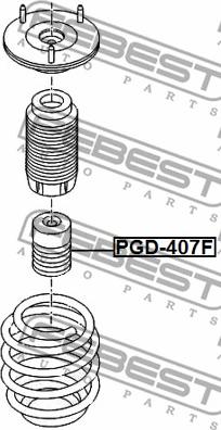 Febest PGD-407F - Відбійник, буфер амортизатора autocars.com.ua