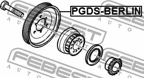 Febest PGDS-BERLIN - Шкив коленчатого вала avtokuzovplus.com.ua