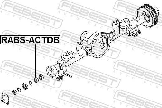 Febest RABS-ACTDB - Зубчастий диск імпульсного датчика, протівобл.  устр. autocars.com.ua