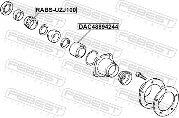 Febest RABS-UZJ100 - Зубчастий диск імпульсного датчика, протівобл.  устр. autocars.com.ua