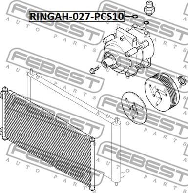 Febest RINGAH-027-PCS10 -  autocars.com.ua
