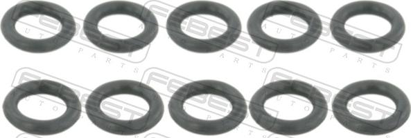 Febest RINGOL-040-PCS10 - Кільце ущільнювача, нарізна пробка мастилозливного  отвору autocars.com.ua