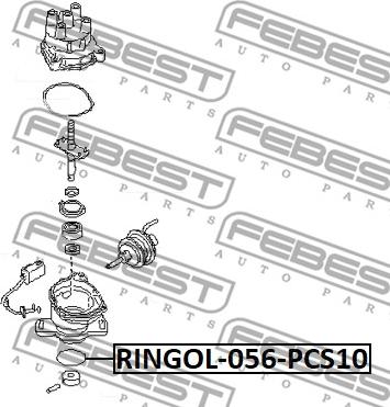 Febest RINGOL-056-PCS10 - Прокладка, корпус термостата avtokuzovplus.com.ua
