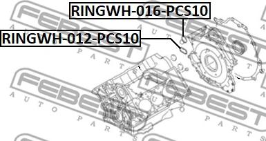 Febest RINGWH-012-PCS10 - Прокладка, фланець охолоджуючої рідини autocars.com.ua