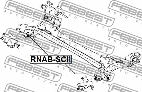 Febest RNAB-SCII - Сайлентблок підвіски autocars.com.ua