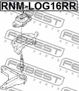 Febest RNM-LOG16RR - Подвеска, ступенчатая коробка передач autodnr.net