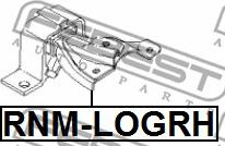 Febest RNM-LOGRH - Подушка, опора, подвеска двигателя avtokuzovplus.com.ua