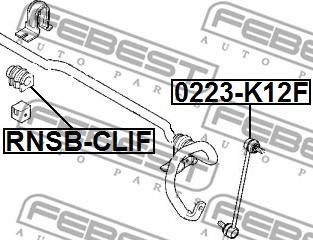 Febest RNSB-CLIF - Втулка, стабилизатор autodnr.net