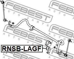 Febest RNSB-LAGF - Втулка, стабілізатор autocars.com.ua