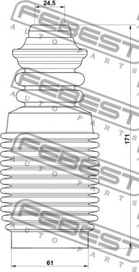 Febest RNSHB-LAGIIF-KIT - Відбійник, буфер амортизатора autocars.com.ua