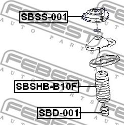 Febest SBSHB-B10F - Пильник амортизатора, захисний ковпак autocars.com.ua