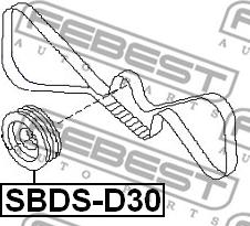 Febest SBDS-D30 - Шкив коленчатого вала avtokuzovplus.com.ua