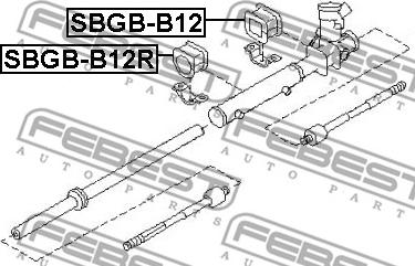 Febest SBGB-B12R - Подвеска, рулевое управление avtokuzovplus.com.ua