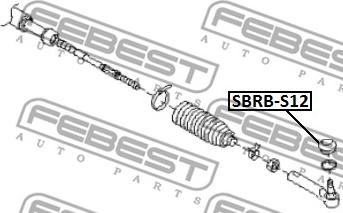 Febest SBRB-S12 - Ремкомплект, наконечник поперечной рулевой тяги avtokuzovplus.com.ua