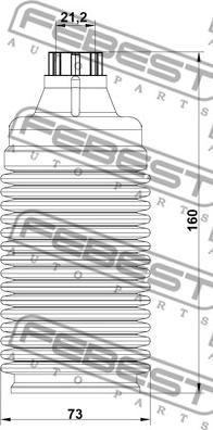 Febest SBSHB-B13R-KIT - Пилозахисний комплект, амортизатор autocars.com.ua