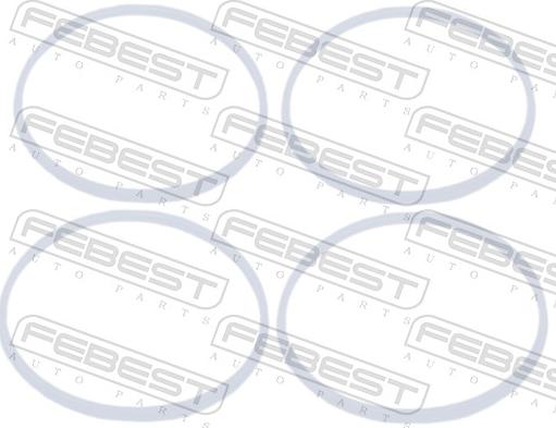 Febest SET-003 - Ремкомплект, осьової шарнір поперечна рульова тяга autocars.com.ua