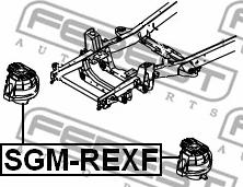 Febest SGM-REXF - Подушка, опора, подвеска двигателя avtokuzovplus.com.ua