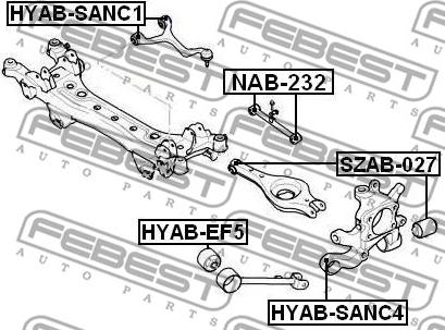 Febest SZAB-027 - 0 autocars.com.ua