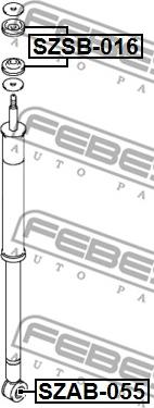 Febest SZAB-055 - Втулка амортизатора, подушка avtokuzovplus.com.ua