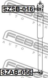 Febest SZAB-056 - Втулка амортизатора, подушка autocars.com.ua