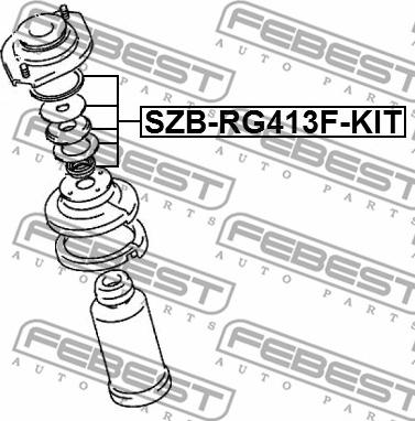 Febest SZB-RG413F-KIT - Опора стойки амортизатора, подушка autodnr.net