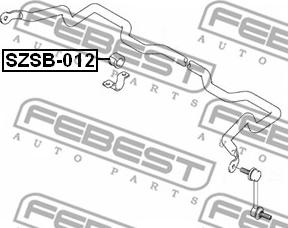 Febest SZSB-012 - Втулка, стабілізатор autocars.com.ua