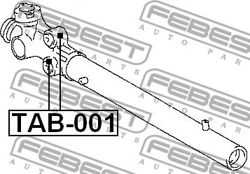 Febest TAB-001 - Підвіска, кермове управління autocars.com.ua