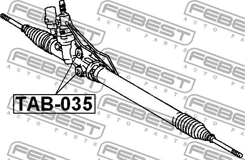 Febest TAB-035 - Підвіска, кермове управління autocars.com.ua