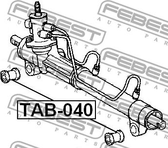 Febest TAB-040 - Підвіска, кермове управління autocars.com.ua