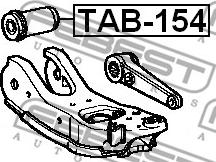 Febest TAB-154 - Сайлентблок, важеля підвіски колеса autocars.com.ua