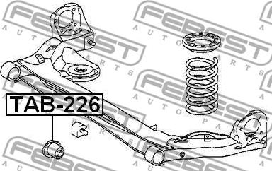 Febest TAB-226 - Втулка, балка мосту autocars.com.ua