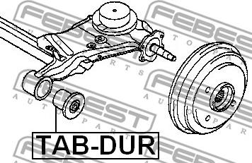 Febest TAB-DUR - Втулка, балка моста avtokuzovplus.com.ua