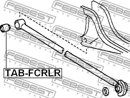 Febest TAB-FCRLR - Сайлентблок підвіски autocars.com.ua