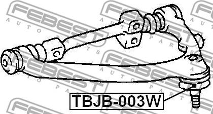 Febest TBJB-003W - Ремонтный комплект, несущие / направляющие шарниры avtokuzovplus.com.ua