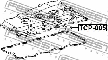 Febest TCP-005 - Прокладка свічкового колодязя Land Cruiser Prado 02- autocars.com.ua