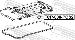 Febest TCP-008-PCS2 - Кільце ущільнювача, шахта свічки autocars.com.ua