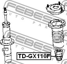 Febest TD-GX110F - Відбійник амортизатора autocars.com.ua